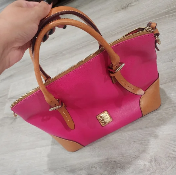 SOLD Dooney & Bourke | Fuschia Dome Satchel - Picture 2 of 8